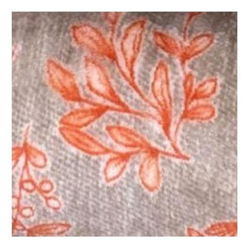 Imagen 3 de 3 de Frazada Decorinter Flannel 2 1/2 plazas color terracota con diseño agatha de 2.4m x 2.2m