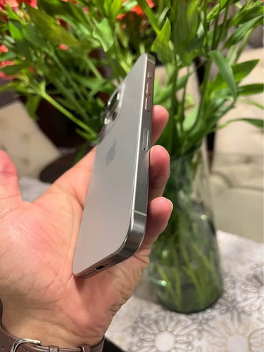Iphone 15 Pro 256 Gb Titanio Natural E-sim Plateado (Usado)