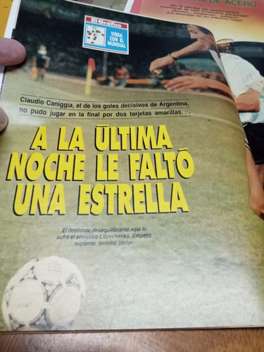Revista El Gráfico Número 3692 , Julio De 1990 , Subcampeón (Usado)