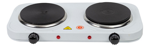 Parrilla Eléctrica Iusa 2 Quemadores Bca 127v 2000w 619243 Blanco