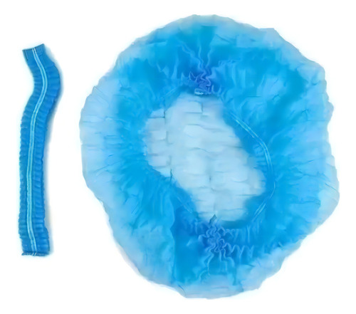 Gorro Desechable Azul Polipropileno 100 Unidades Azul