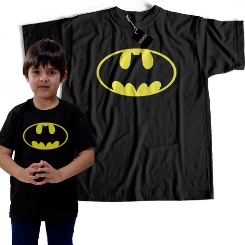 Remera De Chicos/as - Logo Batman - Dia Del Niño/niña