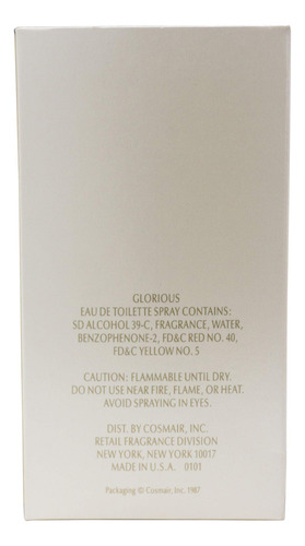 Perfume Gloria Vanderbilt Glorious Eau De Toilette 50ml For