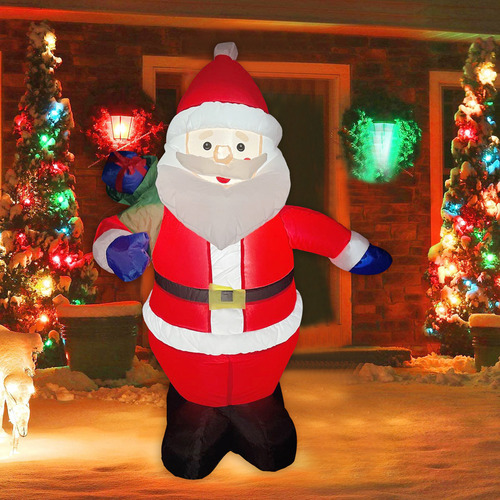 Mesa De Papá Noel De 4 Pies Con Luces Led Para S