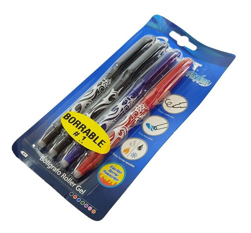 Imagen 3 de 4 de Boligrafo Pilot Frixion Borrable Blister X 4 Uds.