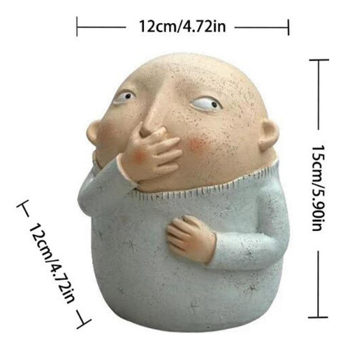 Compatible Escultura De Resina Que Sostiene La Nariz,