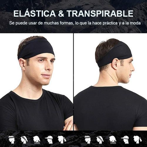 Timotech Set 5 Diademas Deportivas Unisex Elásticas