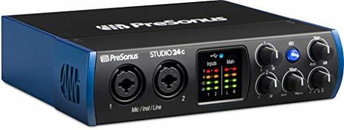 Presonus Studio 24c 2x2, 192 Khz, Interfaz De Audio Usb-c, 2