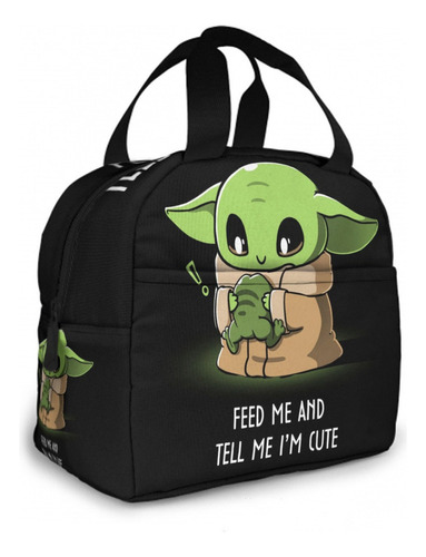 Bolsa De Almuerzo Baby Yoda Con Diseño De Dibujos Animados