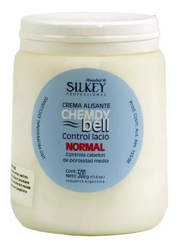 Crema Alisado Silkey Normal Chemdy Bell 500 Gr Peluqueria