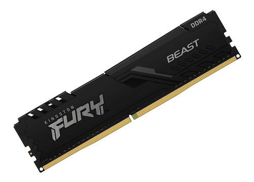 Imagem 1 de 4 de Memória Kingston Fury Beast 8gb 2666mhz Kf426c16bb/8 Black