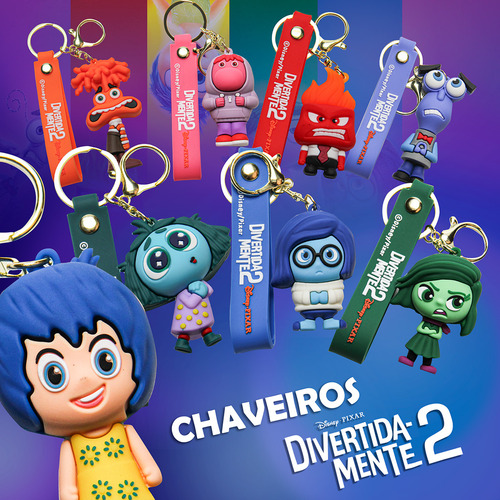Chaveiro Divertidamente 2 Disney Toyng Com Gancho 1 Un.