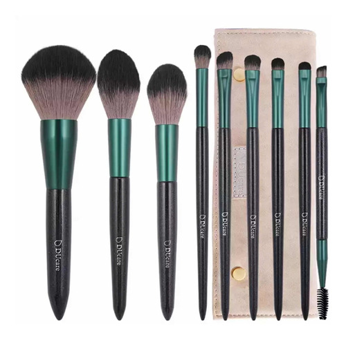 Set Brochas Maquillaje Profesional 9 Piezas Ducare