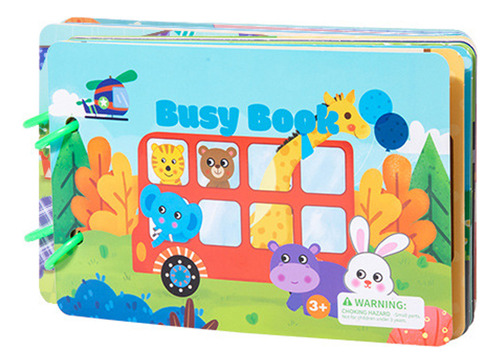Libro Silencioso Para Niños, Libro Interactivo Montessori