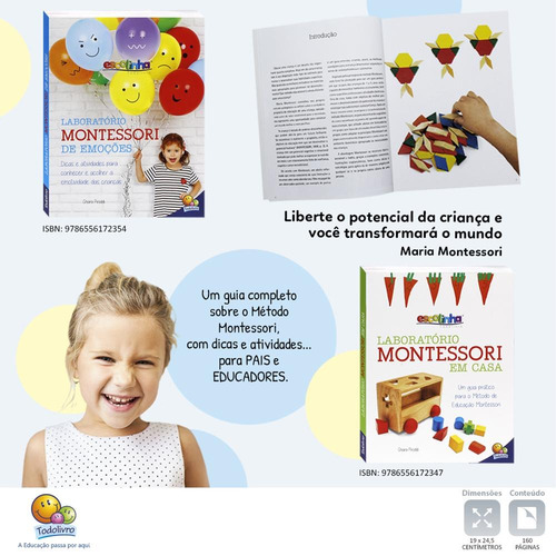 Escolinha Laboratório Montessori - Emoções, de Piroddi, Chiara. Editora Todolivro Distribuidora Ltda. em português, 2021