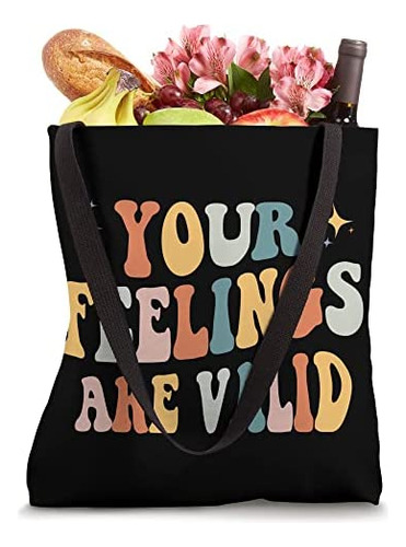 Bolsa De Tela Tus Sentimientos Son Válidos Conciencia Retro