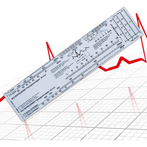 Regla De Bolsillo Ekg Calipers