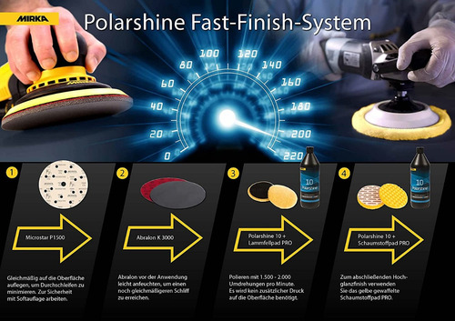 Imagem 6 de 8 de Líquido Polidor Automotivo Polarshine 10 - 1 Litro - Mirka