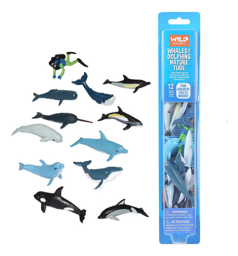 Tubo Ballenas Y Delfines Wild Republic, Delfines Mulares, Y