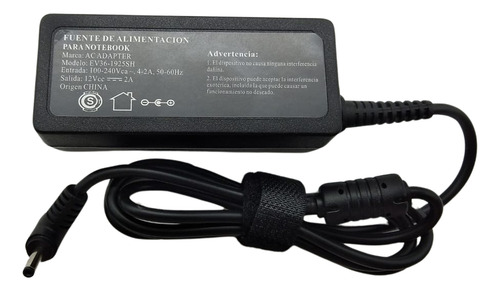 Cargador Netbook Schoolmate 17 Sf20pa2 12v 2a Sf20ba Negro