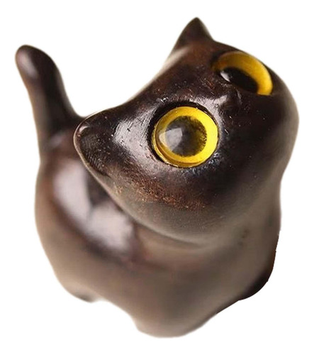 5 Estatua De Gato, Figura De Madera, Adorno, Estilo D