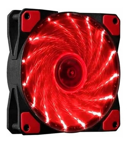 Turbina Cooler Fan 12cm A Fuente Leds Rojos Netmak Nm-12025