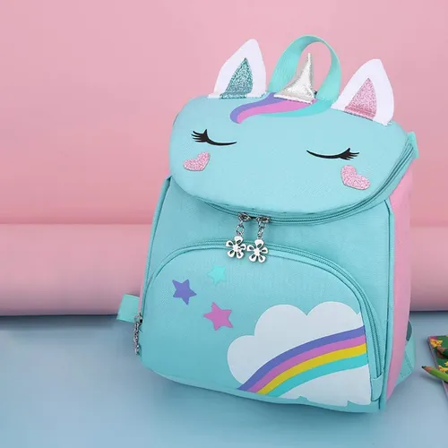 Mochila Dulce Unicornio Impermeable Infantil Jardin Escolar