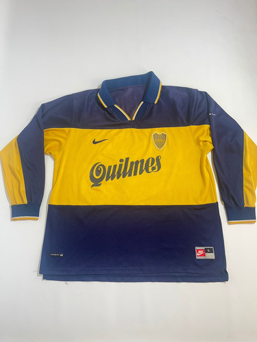 Camiseta Boca Juniors Nike 1998 Titular Manga Larga #7 T.l (Usado)