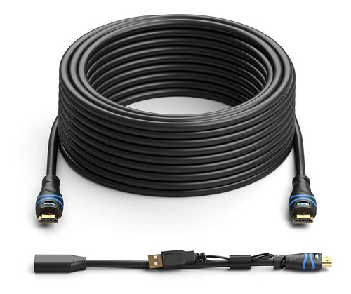 Cable Hdmi 4k Con Amplificador De Señal 50 Pies, 4k 60...