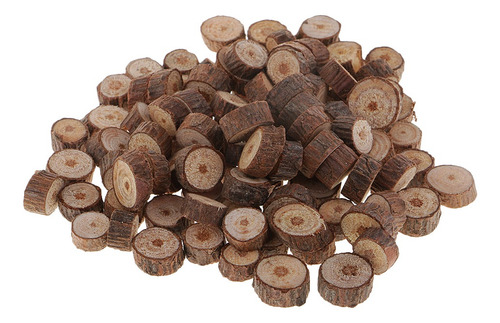 100 Piezas De Madera De Troncos De Árboles En Rodajas