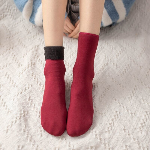 5pairs Mujeres Invierno Térmico Caliente Calcetines Calcetin