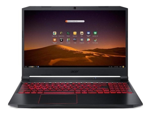 Notebook gamer  Acer Aspire Nitro 5 AN515-44 preta e vermelha 15.6", AMD Ryzen 7 4800H  8GB de RAM 512GB SSD, NVIDIA GeForce GTX 1650 144 Hz 1920x1080px Linux Endless