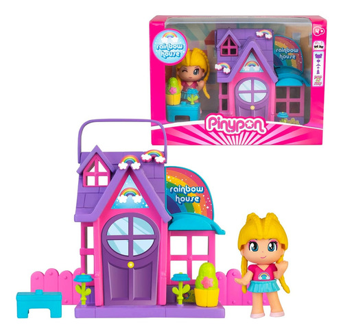 Pinypon Mini Casa Casita + Muñeca Figura Y Accesorios