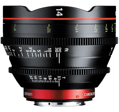 Canon Cn-e 14mm T3.1 L F Cinema Prime Lente (ef Mount)