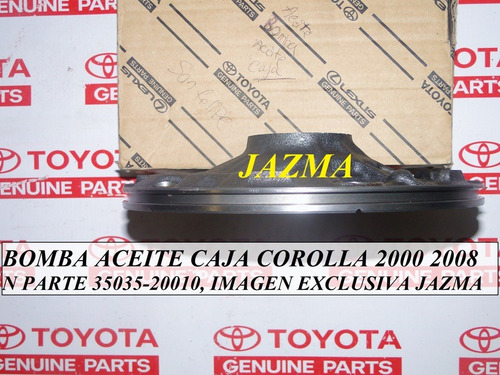 Imagen 6 de 6 de Bomba Aceite Caja Corolla 2000 2008 Original Toyota