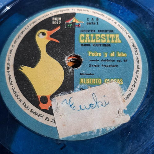 Simple Alberto Closas Pedro Y El Lobo Calesita C26