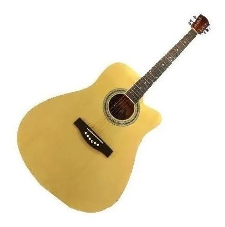 Guitarra Acustica Satinada 41 Natural Abeto Alemán Caoba