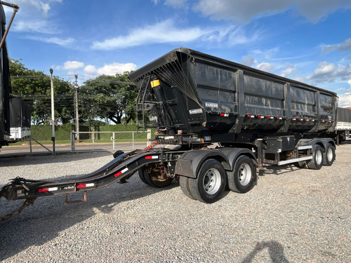 Carreta Rodocaçamba Randon Ano 2022 Preta Bitrem 9 Eixo