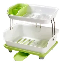 Comprar Secador De Doble Nivel De Platos Verde Y+gift Miniagenda