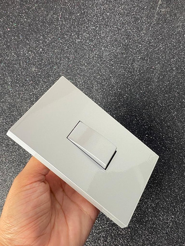 Rj11 4 Fios (telefone) Vertical 4x2 - Recta Prata Gloss