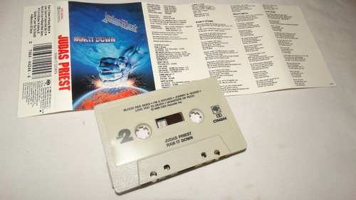 Judas Priest - Ram It Down (columbia Us) (tape:nm - Inserto: