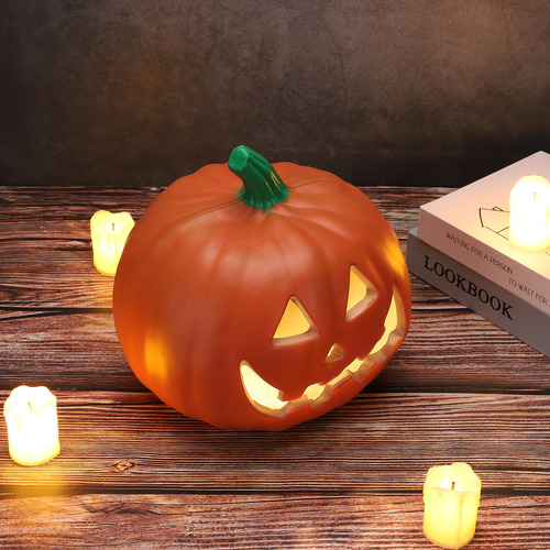 Divertidas Luces De Calabaza Con Forma De Cara De Pascua Par