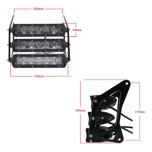 Motocicleta De Niveles Led Modificados Para Msx125 Negro