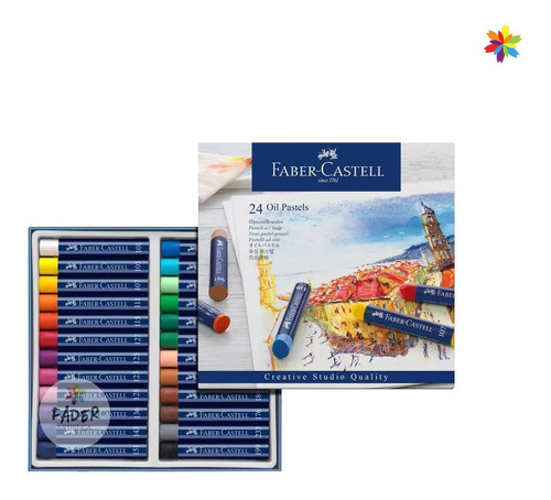 Pastel Oleo Faber-castell Studio Quality X 24 