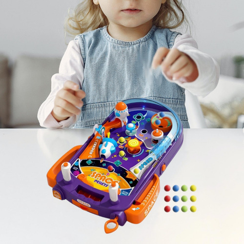 Mesa De Pinball Electrónica Para Niños, Con 52 Bolas