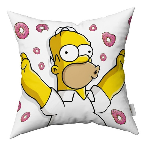 Imagen 2 de 5 de Combo Almohadones Almohadón Los Simpsons Vellon Desmontable2