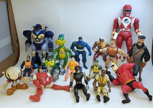 Lote De Bonecos Variados Disney, Power Ranger Action Figure (Usado)