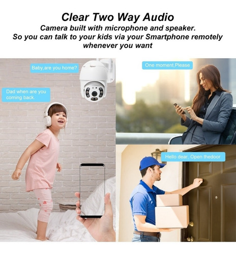 Imagen 3 de 7 de Cámara Inteligente App Icsee Wifi Exterior Con Alarma 3mp