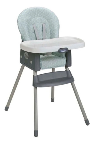 Graco Bebe 2 En 1 Alimentación Silla Alta Periquera Color Azul Winfield