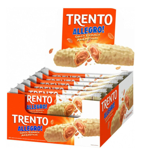 Chocolates Trento Allegro Branco Amend 35gr C/16